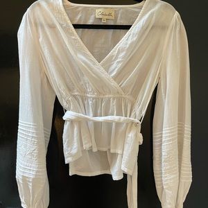 White long sleeve blouse